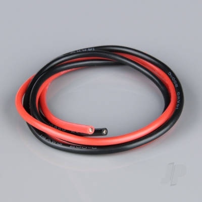 Silicone Wire, 14AWG 2ft / 0.6m Red-Black