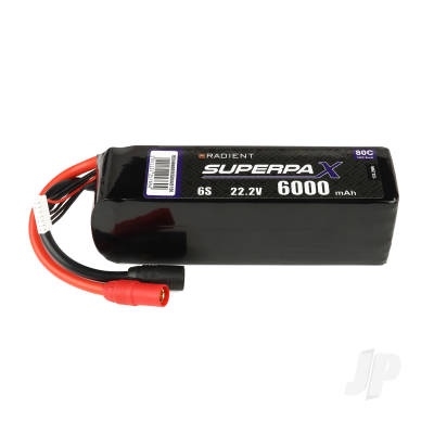 LiPo 6S 6000mAh 22.2V 80C AS150