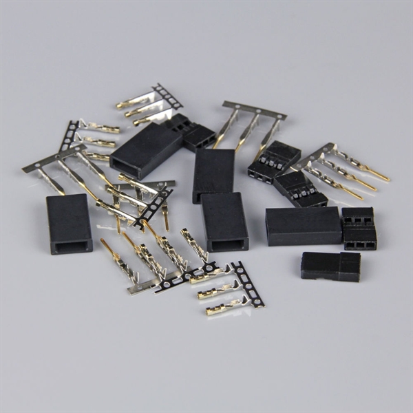 Hitec / JR Connectors Pairs with Gold Pins (5pcs)