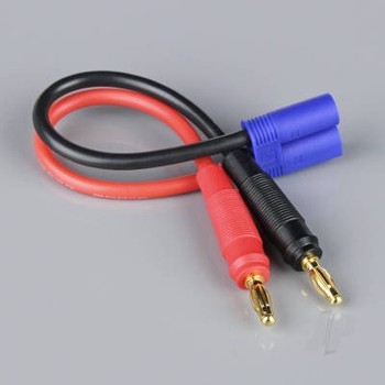 Charge Lead 4mm Bullet to EC5 Male12AWG 150mm ESC End