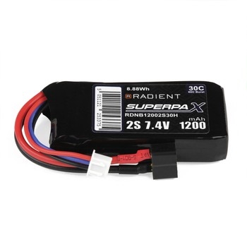LiPo 2S 1200mAh 74V 30C Deans HCT