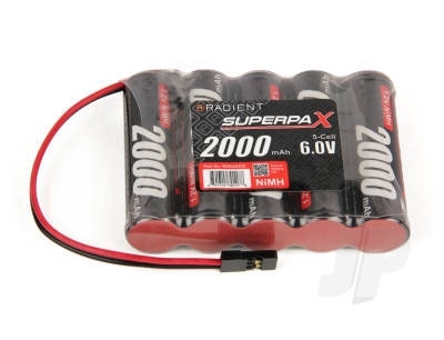 NiMH 60V 2000mAh AA SBS-Flat Rx-JR