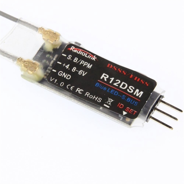 R12DSM 2.4GHz 12-Channel Mini Receiver