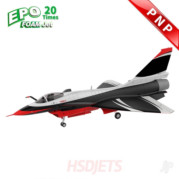 J10 8kg Turbine Foam Jet, Black/Red/White (PNP + smoke, no turbine)