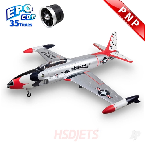 T-33 120mm EDF 12S Foam Jet Thunderbird PNP