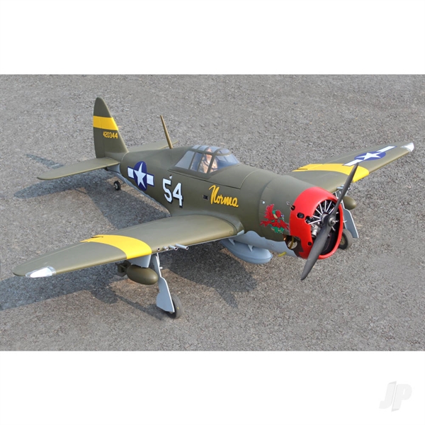 P-47D, Little Bunny MkII (10cc) 1.39m / 55in with Electric Retracts