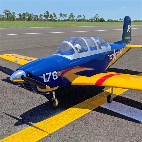 Turbo Mentor 26cc 19m 748in with 84 Electric Retracts amp 100 Nose Retract Blue