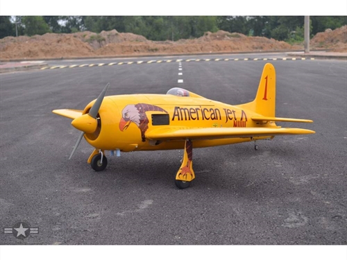 Grumman F8F-2 Bearcat 33-45cc 183m  71in Yellow