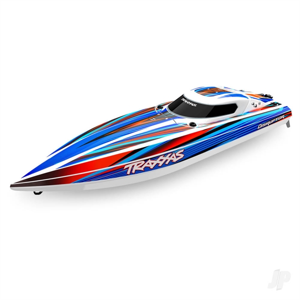 Disruptor 4S VXL 1:10 26in Electric Brushless Race Boat with Rapid Right, Blue (+ TQ 2-ch, VXL-4s marine, Velineon 540XL)