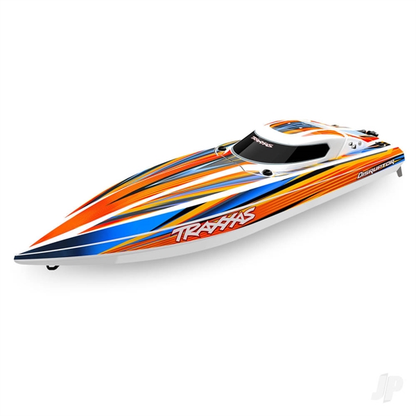Disruptor 4S VXL 1:10 26in Electric Brushless Race Boat with Rapid Right, Orange (+ TQ 2-ch, VXL-4s marine, Velineon 540XL)