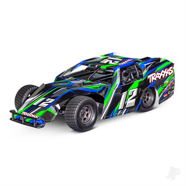 Slash Modified 1:10 Electric 2WD Dirt Oval Racer, Green (+ TQ 2-ch, BL-2S, 3300kV)