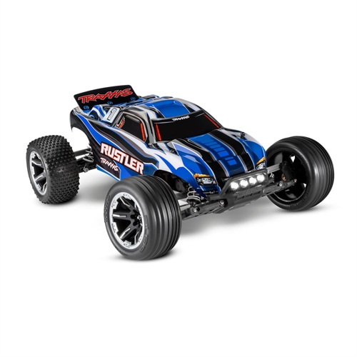 Blue Rustler 1:10 2WD RTR Electric Stadium Truck (+ TQ 2-ch, XL-5, Titan 550, 7-Cell NiMH, DC charger, LED lights)
