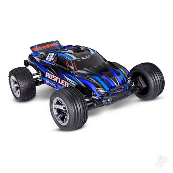 Rustler HD BL-2S 1:10 Electric 2WD RTR Stadium Truck, Blue (+ TQ 2-ch, BL-2s, 3300kV)