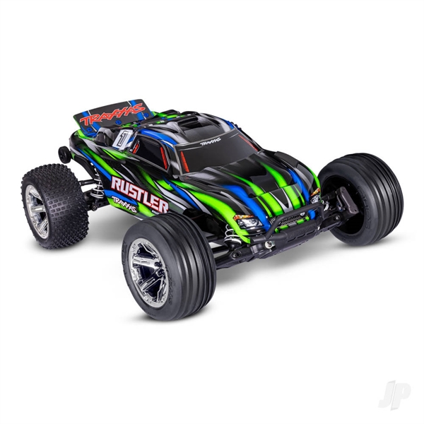 Rustler HD BL-2S 1:10 Electric 2WD RTR Stadium Truck, Green (+ TQ 2-ch, BL-2s, 3300kV)