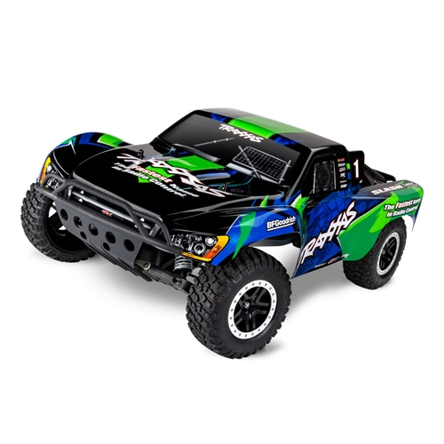 Green Slash VXL 1:10 2WD RTR Brushless Electric Short Course Truck (+TQi 2-ch, TSM, VXL-3s, Velineon 3500Kv, Magnum 272R)