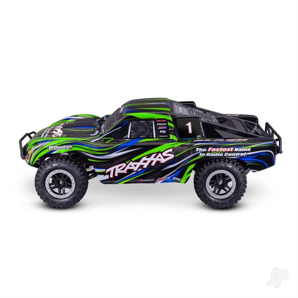 Slash HD BL-2S 1:10 2WD RTR Short Course Truck, Green (+ TQ 2-ch, BL-2s, 3300kV, Clipless)