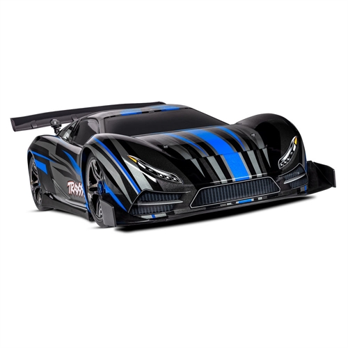 XO-1 1:7 100+ MPH 4WD RTR Brushless Electric Race Car, Blue (+ TQi 2-ch wireless, TSM, Castle Mamba ESC)