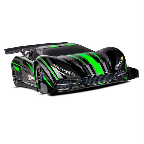 XO-1 1:7 100+ MPH 4WD RTR Brushless Electric Race Car, Green (+ TQi 2-ch wireless, TSM, Castle Mamba ESC)