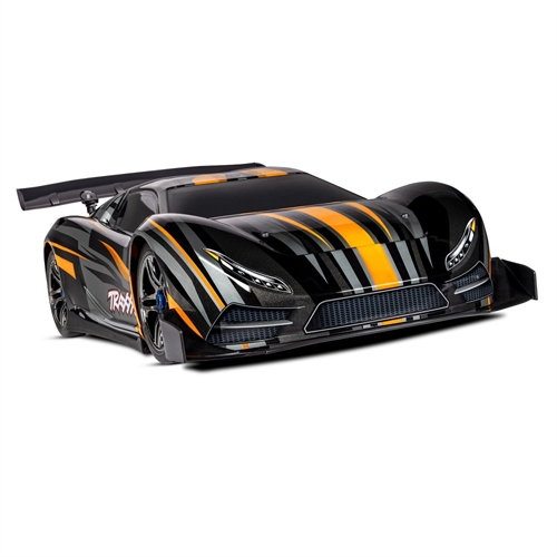 XO-1 1:7 100+ MPH 4WD RTR Brushless Electric Race Car, Orange (+ TQi 2-ch wireless, TSM, Castle Mamba ESC)