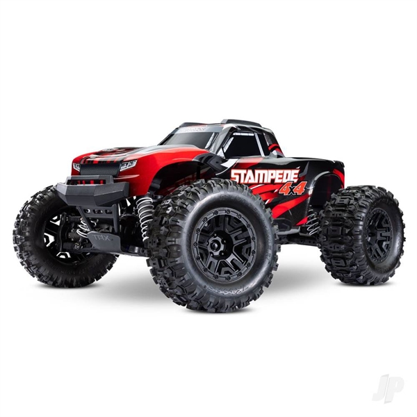 Stampede 4X4 Brushless: 1/10-scale 4WD Monster Truck. Ready-To-Race with TQ 2.4GHz radio system and BL-2s ESC (fwd/rev). Requires: battery and charger.