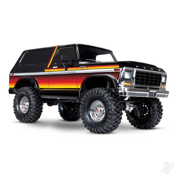 TRX-4 1979 Ford Bronco 1:10 4X4 Electric RTD All-Terrain Crawler with Clipless Body, Sun (+ TQ 2-ch, XL-5 HV, Titan 550)