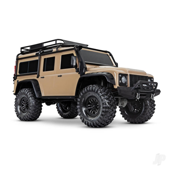TRX-4 Land Rover Defender 1:10 4X4 Electric Trail Crawler, Sand (+ TQi 4-ch, XL-5 HV, Titan 550, Clipless Body)