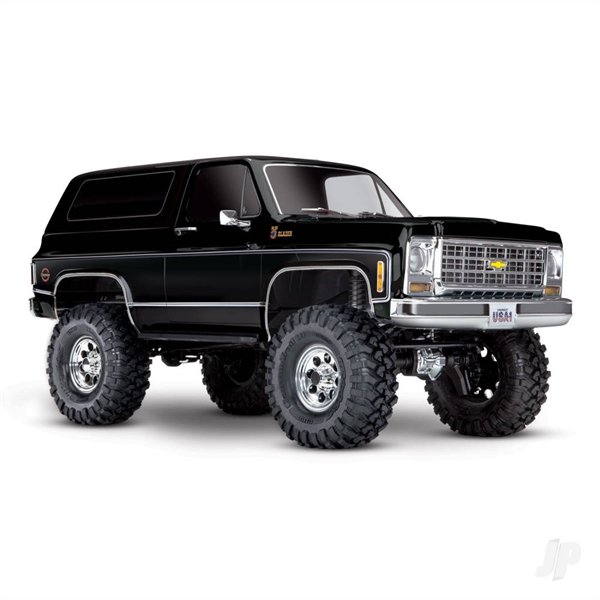 TRX-4 1979 Chevy Blazer 1:10 4X4 Electric All-Terrain Crawler with Clipless Body, Black (+ TQ 2-ch, XL-5 HV, Titan 550)