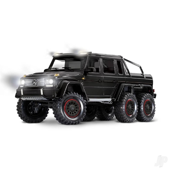 TRX-6 Mercedes-Benz G 63 AMG XL-5 1:10 6X6 RTD Scale & Trail Crawler, Black (+ TQi 4-ch, XL-5 HV, Titan 550, Clipless)