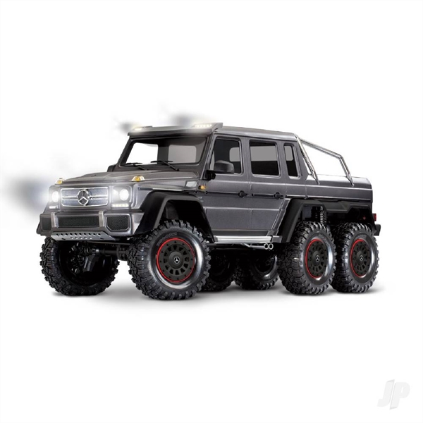 TRX-6 Mercedes-Benz G 63 AMG XL-5 1:10 6X6 RTD Scale & Trail Crawler, Silver (+ TQi 4-ch, XL-5 HV, Titan 550, Clipless)