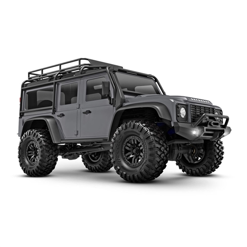 TRX-4m Land Rover Defender 1:18 4X4 Electric Trail Crawler, Silver (+ TQ 2-ch, ECM-2.5, Titan 87T, 750mAh 2-Cell LiPo, USB Charger)