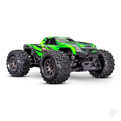 Mini Maxx BL-2S 4WD RTR Monster Truck Green + TQi 2-ch BL-2s 2S LiPo USB-C Charger Clipless