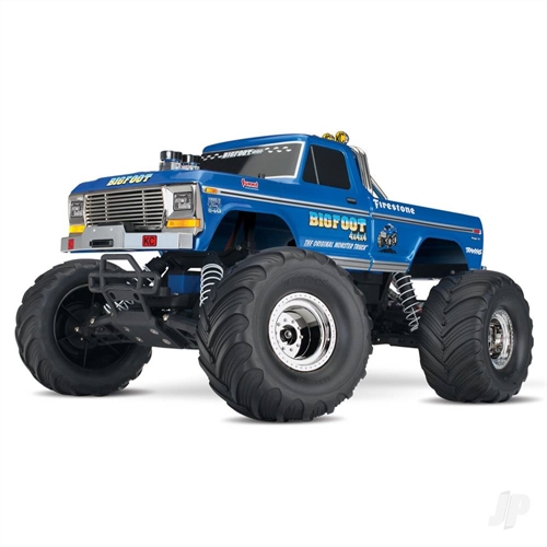 Classic BIGFOOT No1 110 2WD RTR Officially Licensed Replica Electric Monster Truck RTR + TQ 2-ch XL-5 Titan 550 7-Cell NiMH USB-C charger