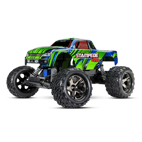 Green Stampede VXL 110 2WD RTR Electric Monster Truck + TQi 2-ch TSM VXL-3s Velineon 3500Kv Magnum 272R