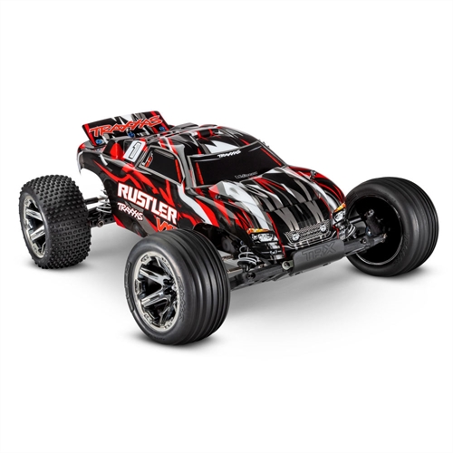 Red Rustler VXL 110 2WD RTR Brushless Electric Stadium Truck + TQi 2-ch TSM VXL-3s Velineon 3500Kv Magnum 272R