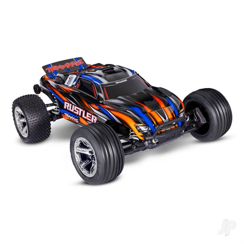 Rustler HD BL-2S 1:10 Electric 2WD RTR Stadium Truck, Orange (+ TQ 2-ch, BL-2s, 3300kV)