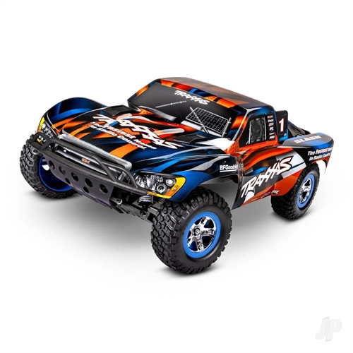 Slash 1:10 2WD RTR Electric Short Course Truck, Orange (+ TQ 2-ch, XL-5, Titan 550, 7-Cell NiMH, USB-C charger, LED lights)