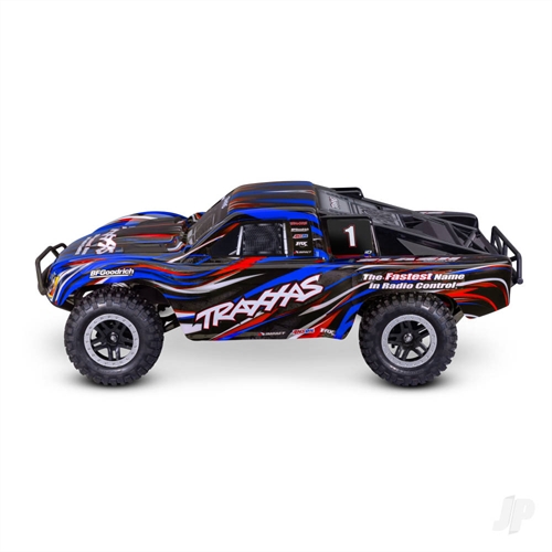 Slash HD BL-2S 110 2WD RTR Short Course Truck Blue + TQ 2-ch BL-2s 3300kV Clipless
