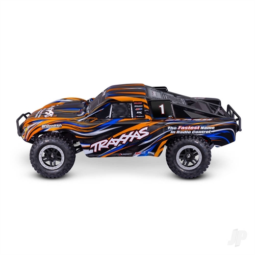 Slash HD BL-2S 110 2WD RTR Short Course Truck Orange + TQ 2-ch BL-2s 3300kV Clipless