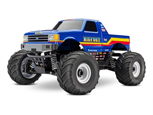 Bigfoot HD BL-2S 110 4WD RTR Monster Truck Blue + TQ 2-ch BL-2S 3300kV Classic Replica No 8 Clipless Body