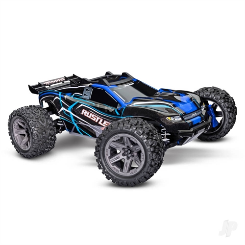Rustler 4X4 BL-2S 1:10 4WD RTR Brushless Electric Stadium Truck, Blue (+ TQ 2-ch, BL-2s, 3300kV)