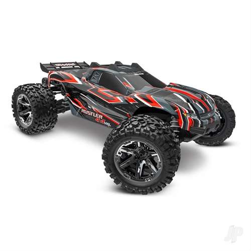 Rustler 4X4 HD VXL 110 4WD RTR Brushless Electric Monster Truck Red + TQi 2-ch TSM VXL-3s Velineon 3500kV Extreme HD Kit