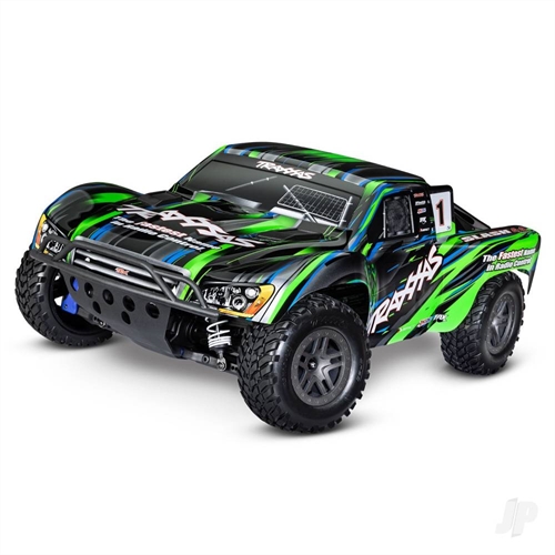 Slash 4X4 BL-2S 1:10 4WD RTR Brushless Electric Short Course Truck, Green (+ TQ 2-ch, BL-2s, 3300kV)