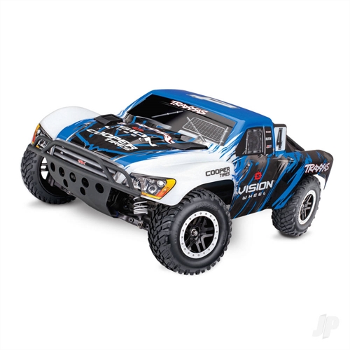 Slash 4X4 VXL 1:10 4WD RTR Brushless Electric Short Course Truck, Vision (+ TQi 2-ch, TSM, VXL-3s, Velineon 3500, Clipless Body)