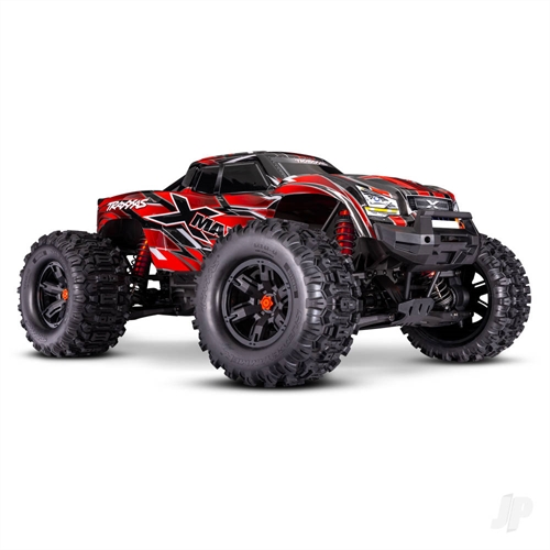 X-Maxx Belted 16 8S 4WD Electric Monster Truck Blue + TQi 2-ch VXL-8s Velineon 1200XL TSM Belted Tyres