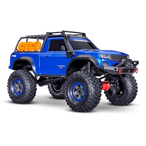 TRX-4 Sport High Trail Edition 110 4WD Electric Trail Crawler Metallic Blue + TQi 4-ch XL-5 HV Titan 550