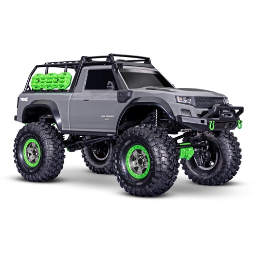 TRX-4 Sport High Trail Edition 110 4WD Electric Trail Crawler Grey + TQi 4-ch XL-5 HV Titan 550