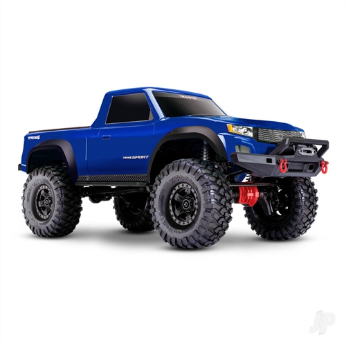 TRX-4 Sport 1:10 4X4 Electric All-Terrain Crawler Truck with Clipless Body, Blue (+ TQ 2-ch, XL-5 HV, Titan 550)