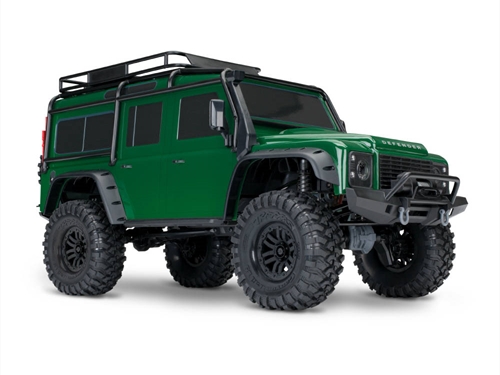 TRX-4 Land Rover Defender 110 4X4 Electric Trail Crawler Green + TQi 4-ch XL-5 HV Titan 550 Clipless Body