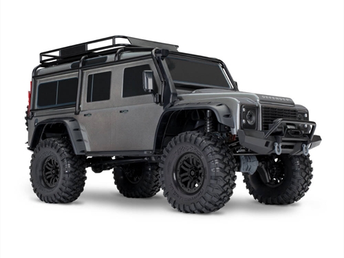 TRX-4 Land Rover Defender 110 4X4 Electric Trail Crawler Silver + TQi 4-ch XL-5 HV Titan 550 Clipless Body
