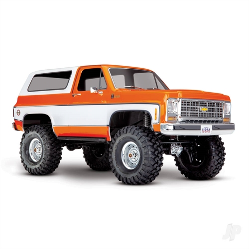 TRX-4 1979 Chevy Blazer 110 4X4 Electric All-Terrain Crawler Orange + TQ 2-ch XL-5 HV Titan 550 Clipless Body